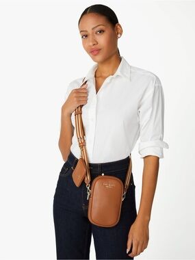Kate Spade Rosie Crossbody in Warm Gingerbread Pebbled Leather